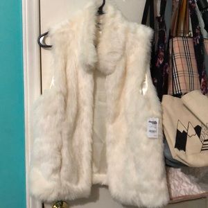 White Fur Vest